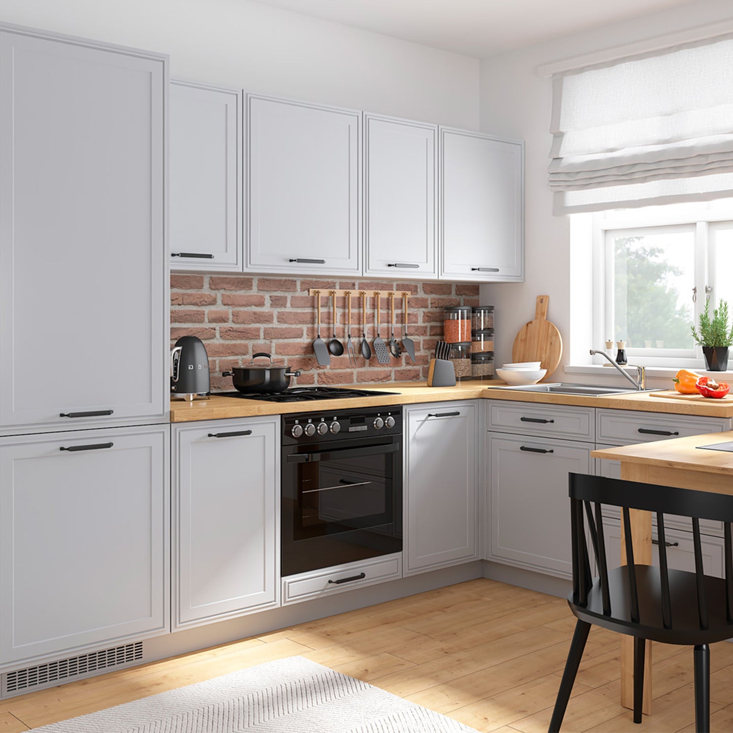 Verona Custom Kitchen Set - Light Grey Matt