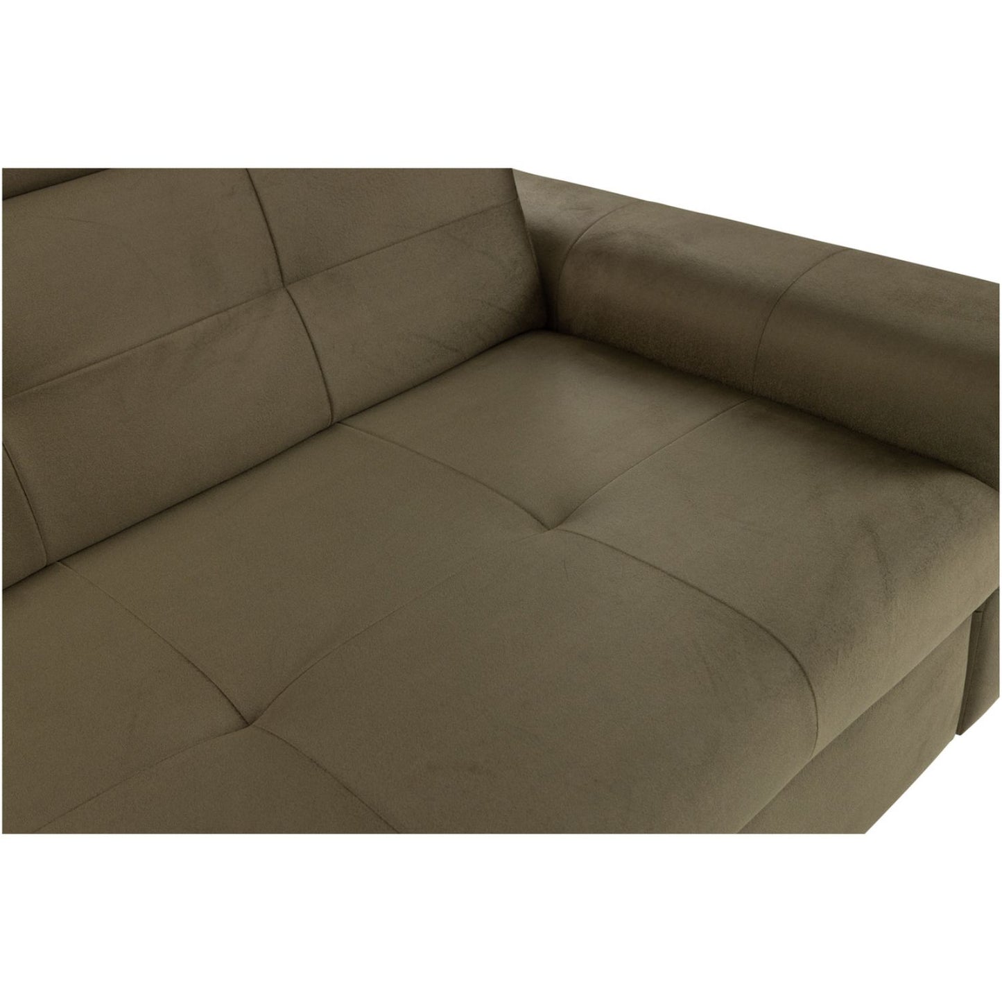 Matras Corner Sofa Bed with Storage- Green