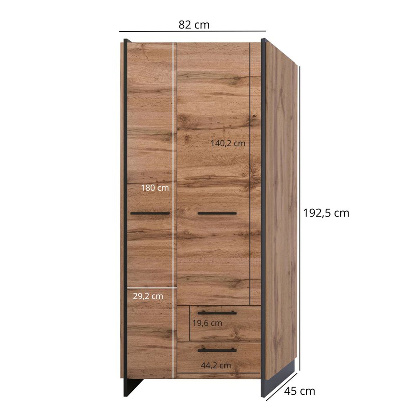 Amino 2 Door Wardrobe
