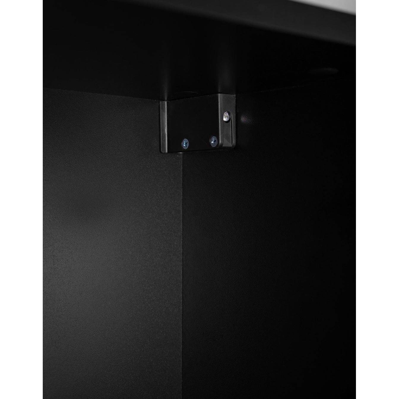 Flow Wall-Mounted Tall Bathroom Cabinet 136cm - Black