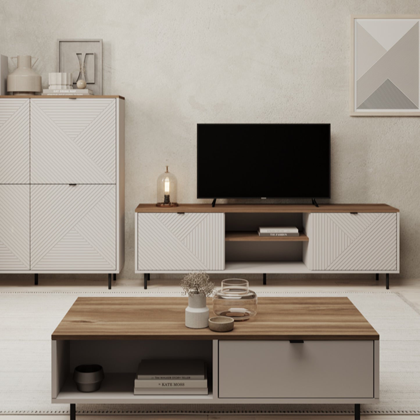 Evo Modern Design Coffee Table with 2 Drawers