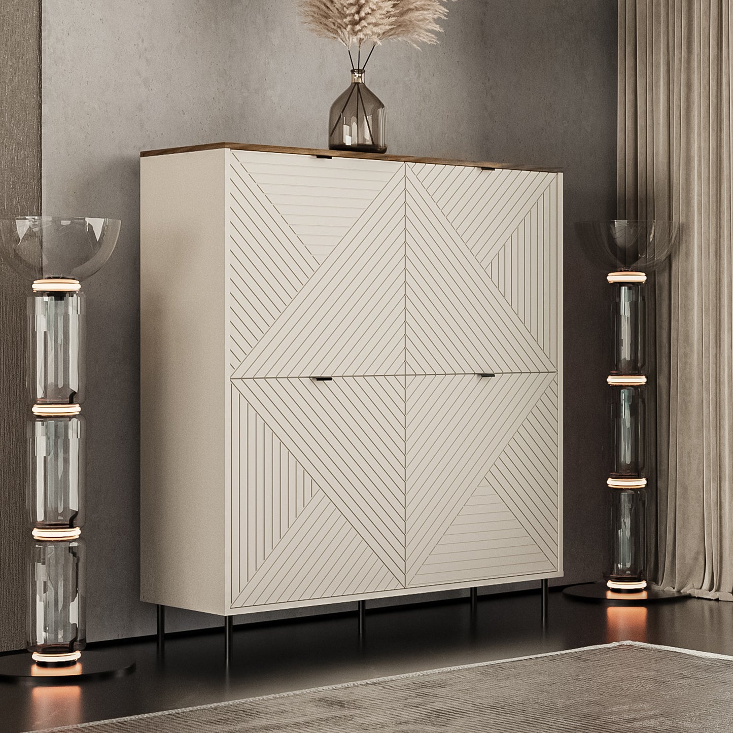 Evo Modern Style 4 Door Sideboard