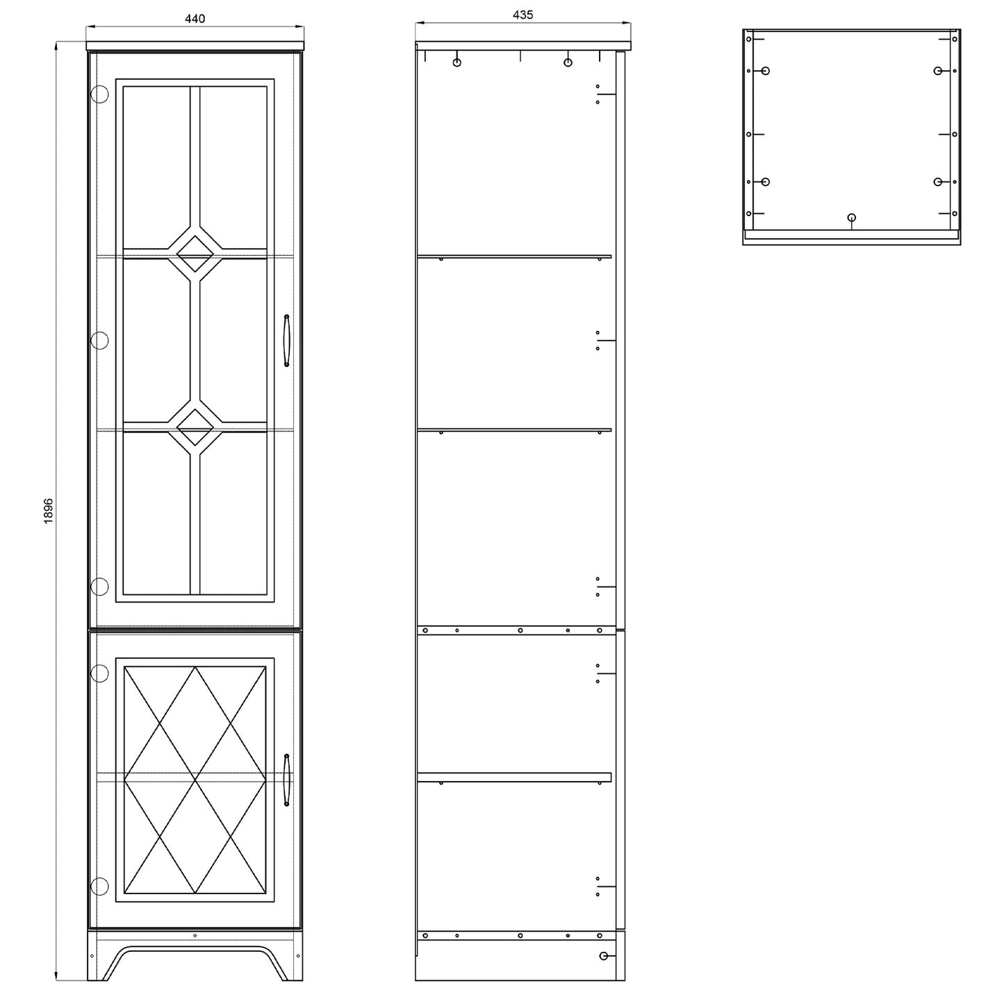 Provenza Rustic Style Display Unit
