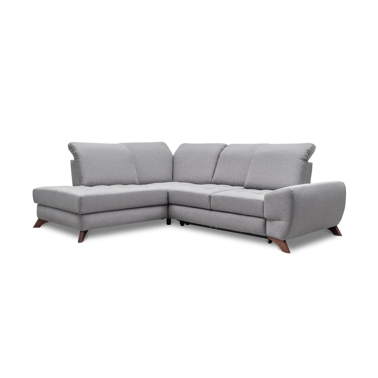 Barcelona Corner Sofa Bed with Storage-Grey