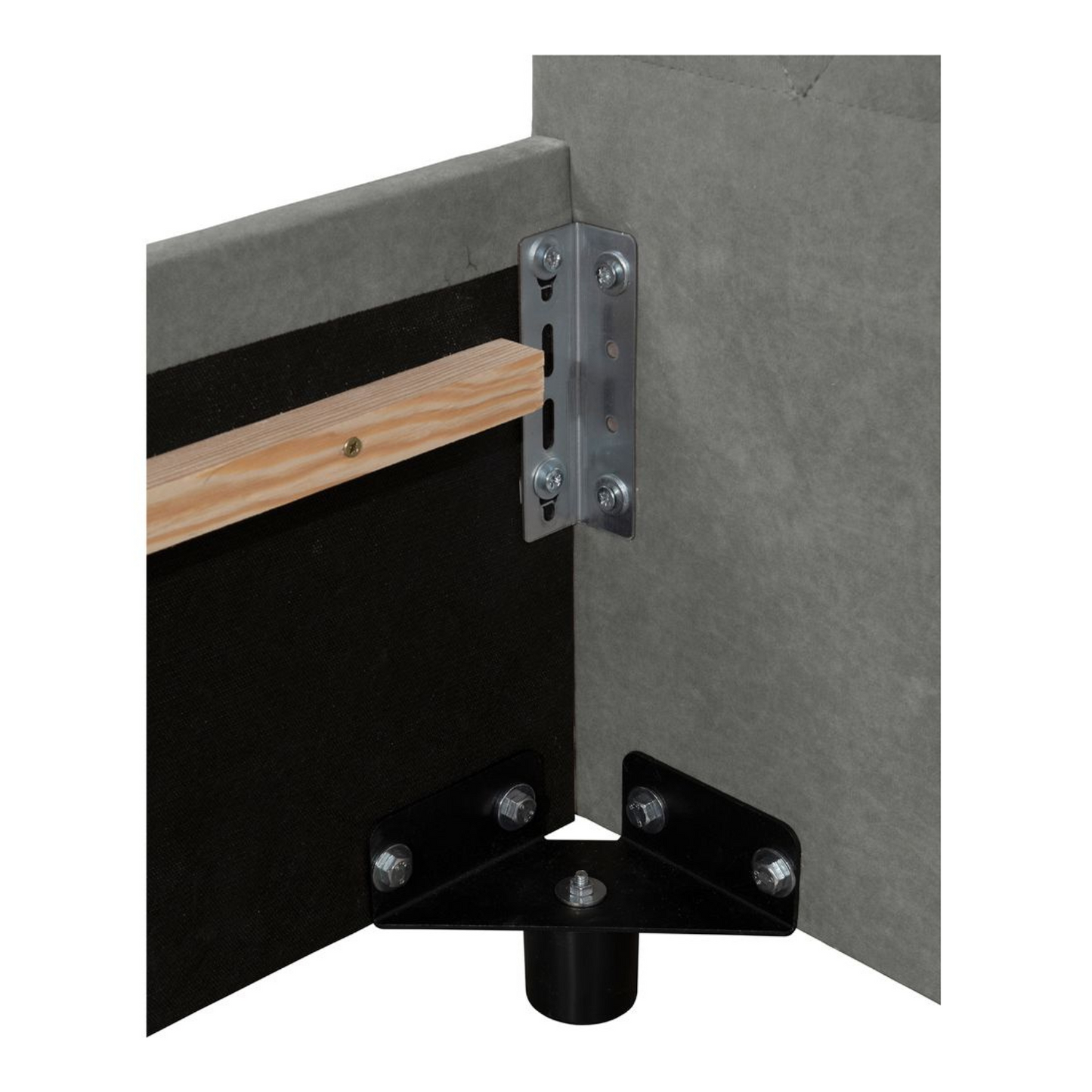 Frosol 140 Euro Double Bed - Grey