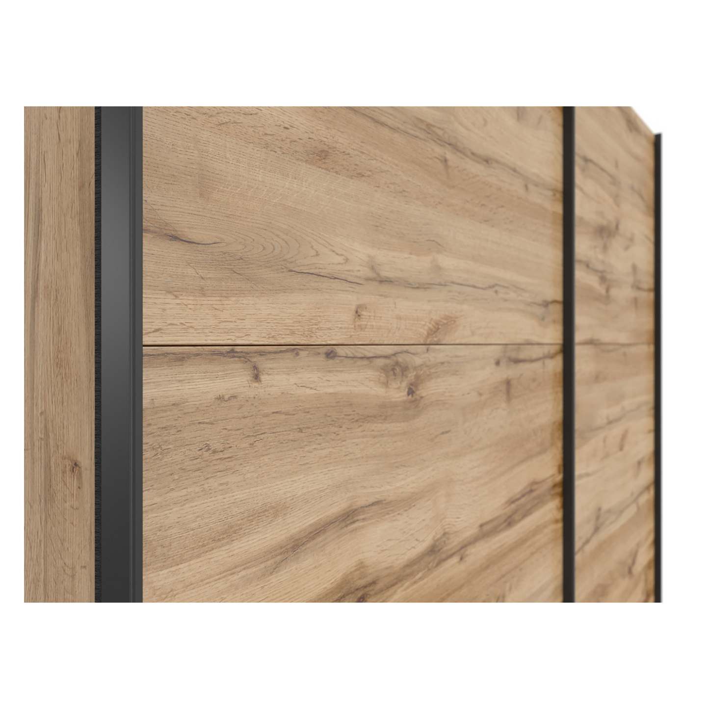 Exter 2 Door Sliding 183cm Wardrobe - Wotan Oak