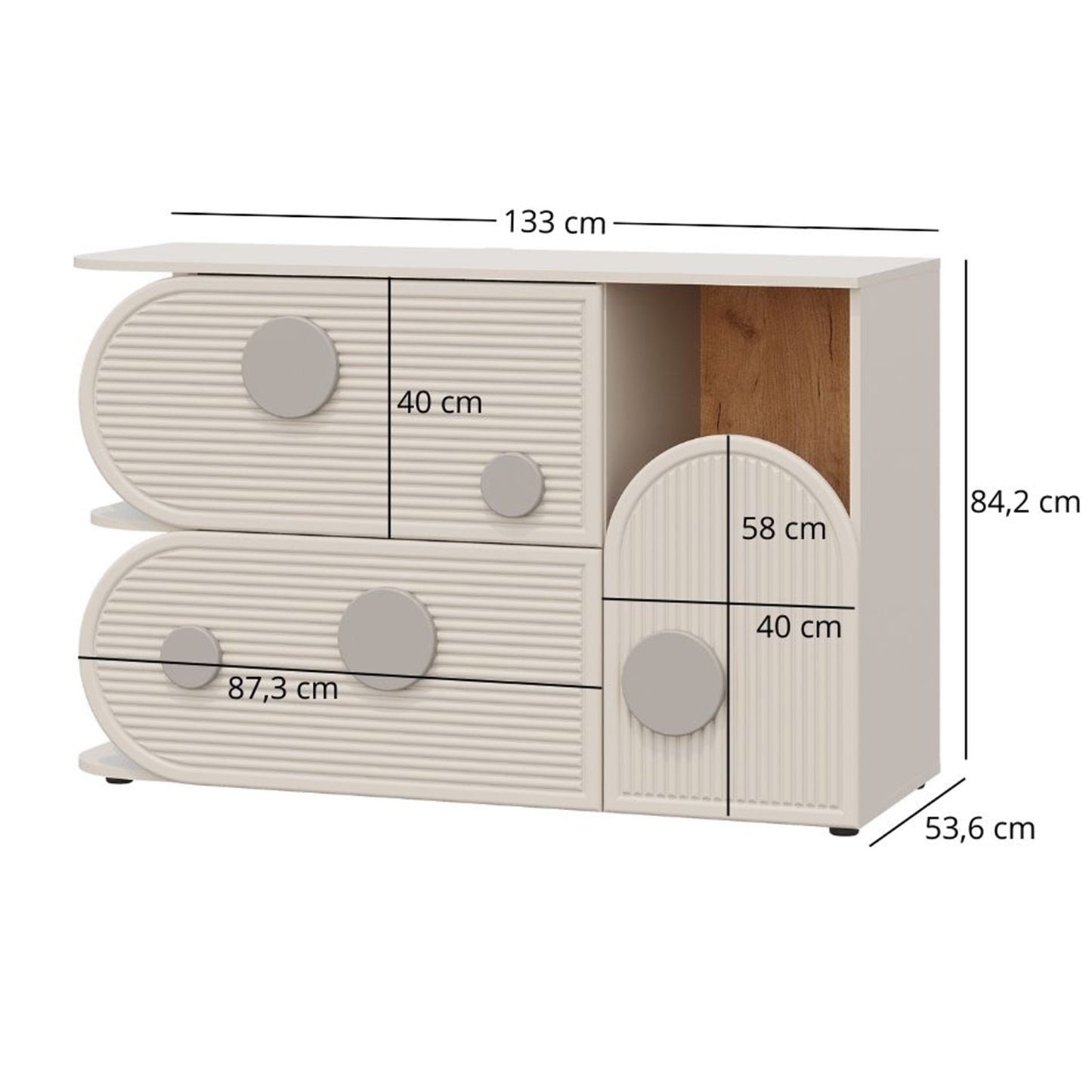 Ping Sideboard with Changing Station