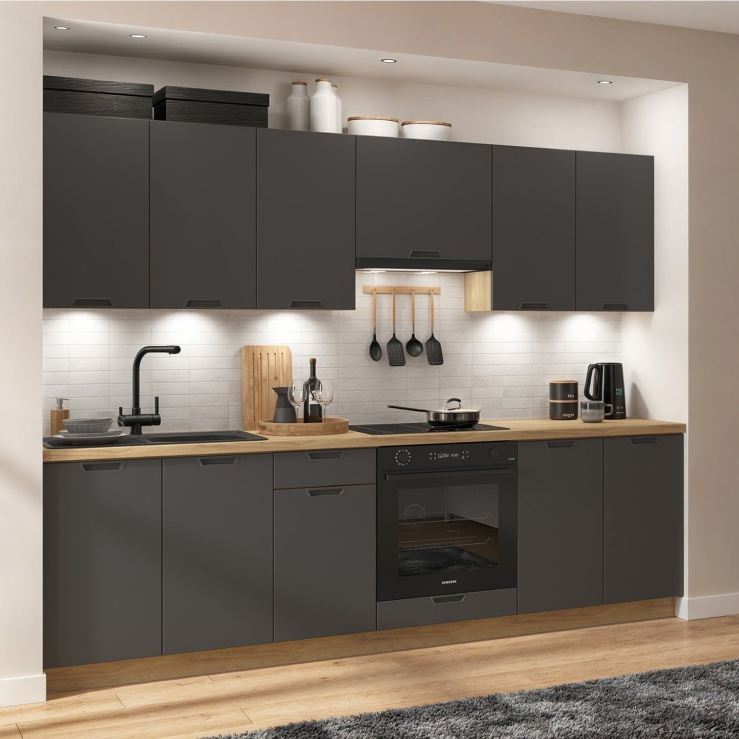 Alva Custom Kitchen Set - Anthracite
