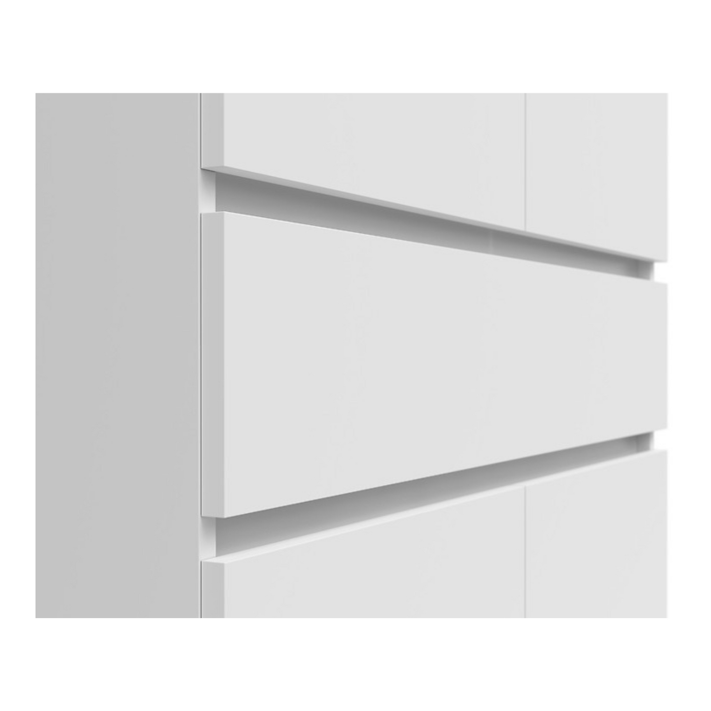 Yodi Hallway Shelf 90cm with 4 Doors and Drawer - White / Artisan Oak