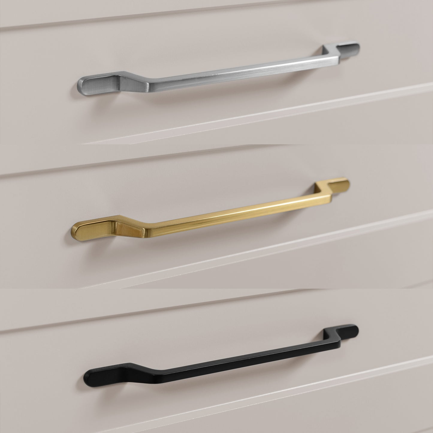 Classic 3 Cabinet Bathroom Vanity Unit Set 140cm with Tall Cabinet and Worktop - Cashmere / Oak