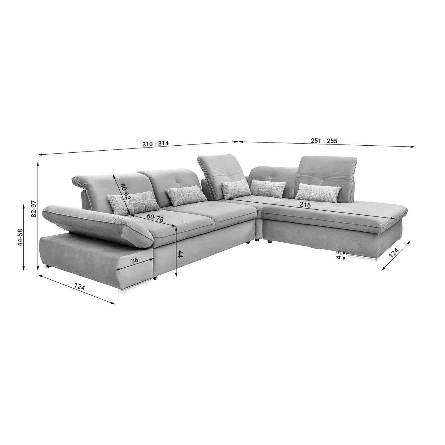 Edit Corner Sofa Bed-Green