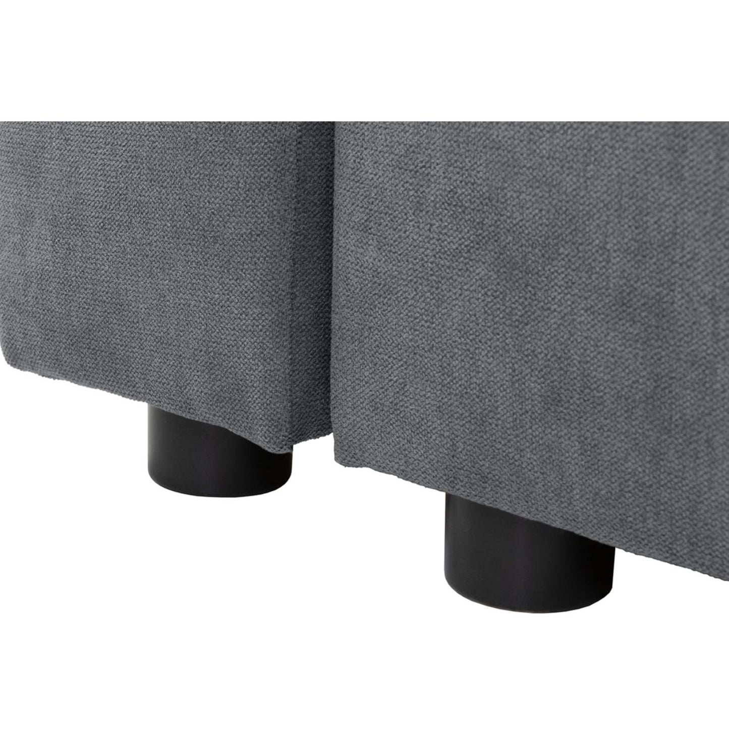 Przemek Corner Sofa Bed with Storage- Grey