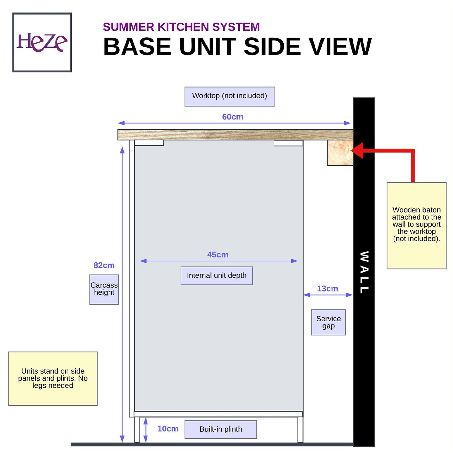 Summer 5 Unit Kitchen Cabinets Set 180cm - Cashmere Matt / Bernstein Oak