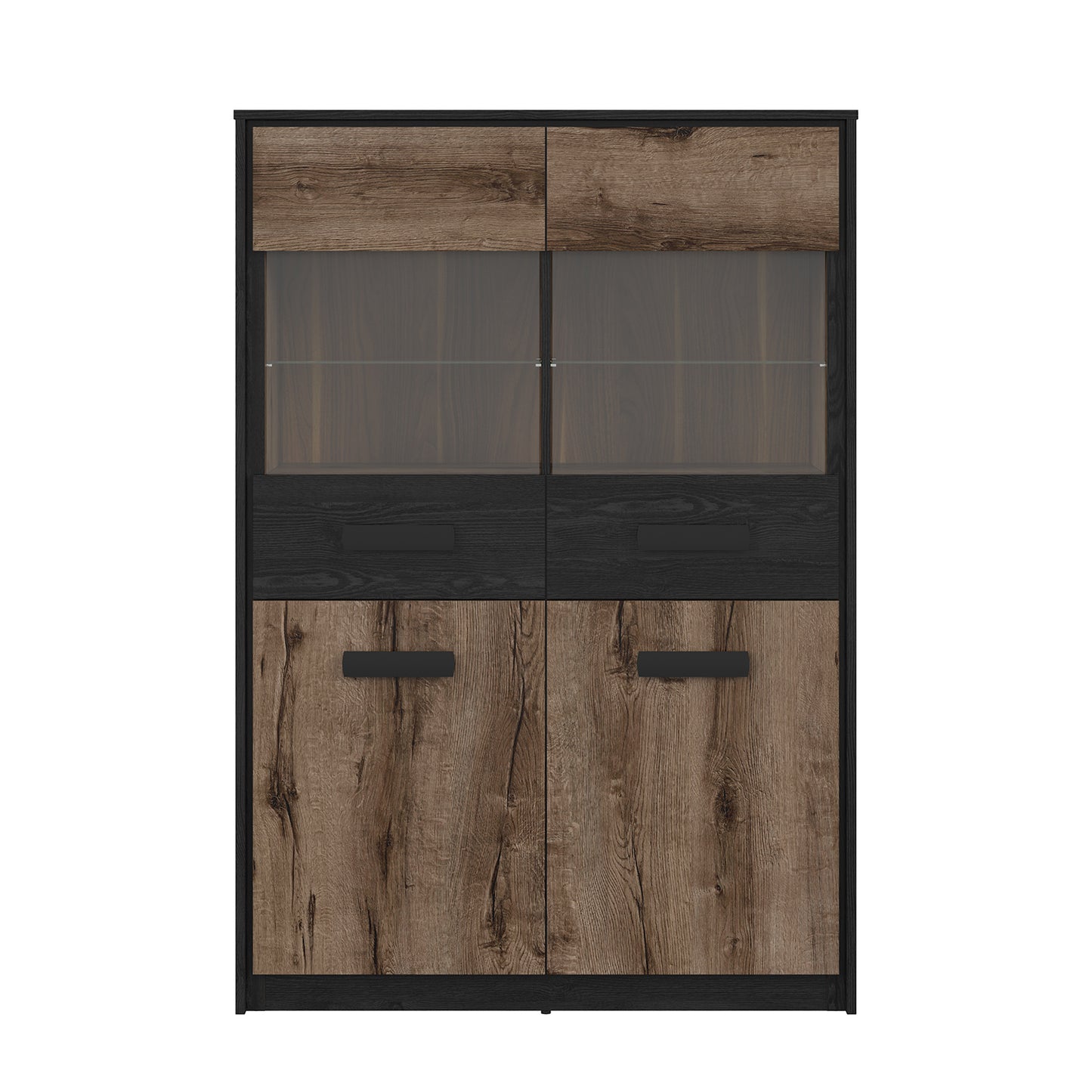 Kassel 100cm Display Cabinet with Glass Detail