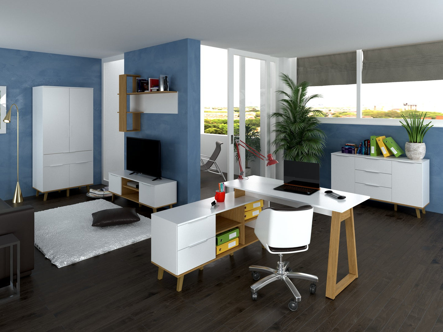 Neptun bookcase 1D2S/90