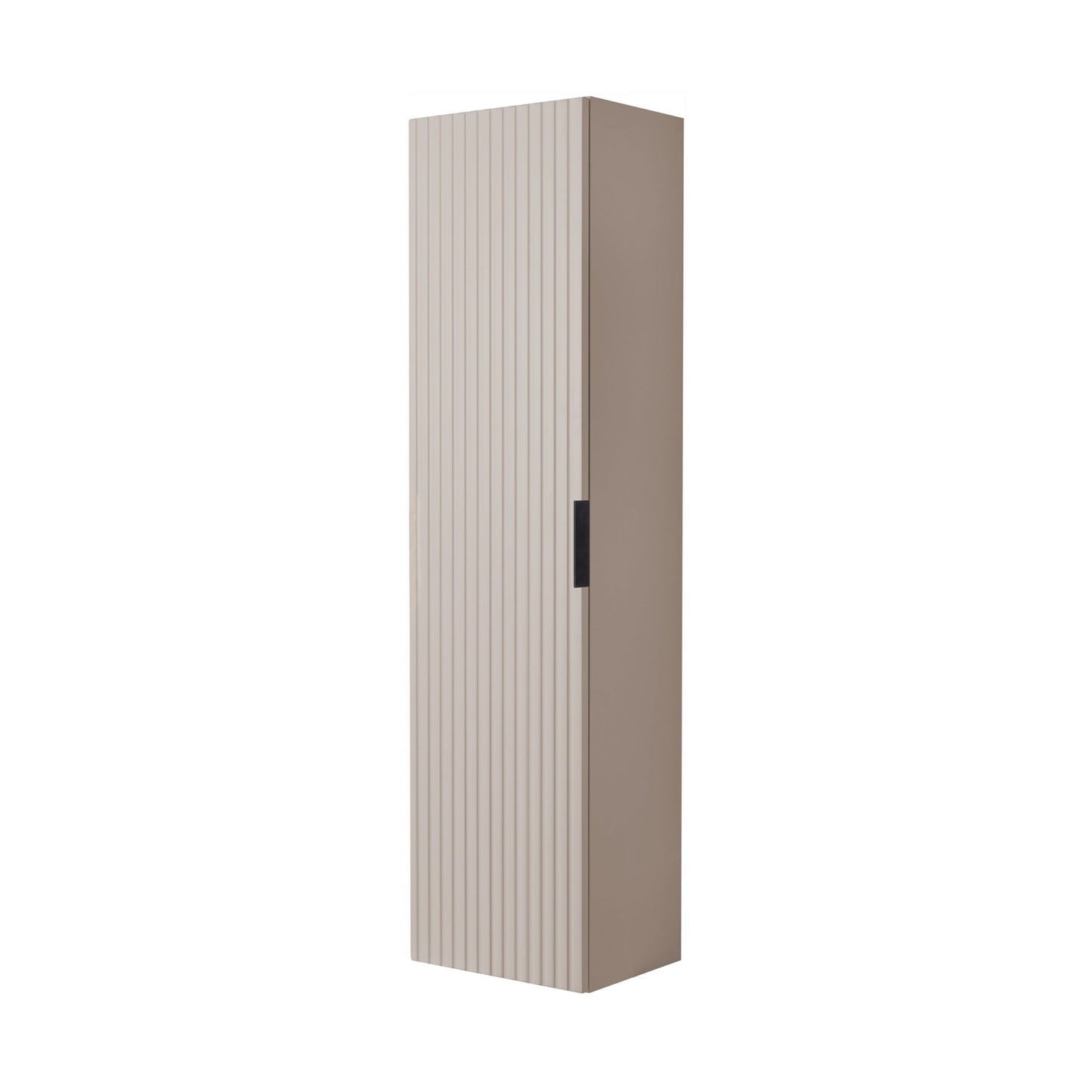 Flow Wall-Mounted Tall Bathroom Cabinet 136cm - Cashmere