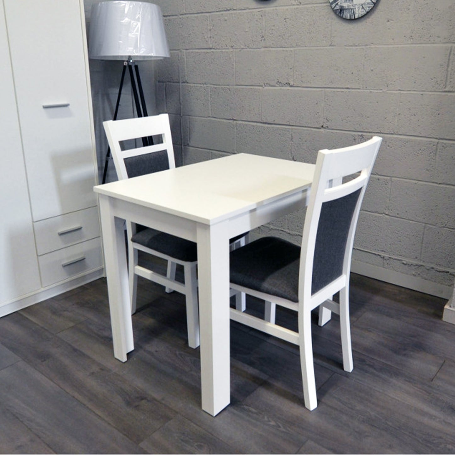 Ramen Mini Extendable Dining Table - White