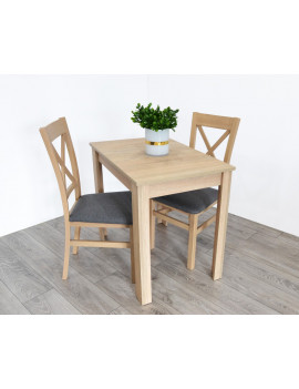 Miron extending dining table with 2 chairs Kam3 sonoma