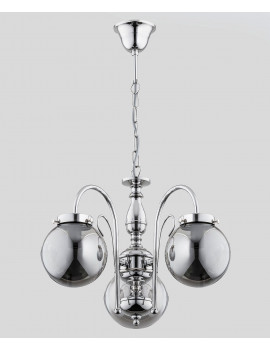 Hero Silver 3-bulb chandelier