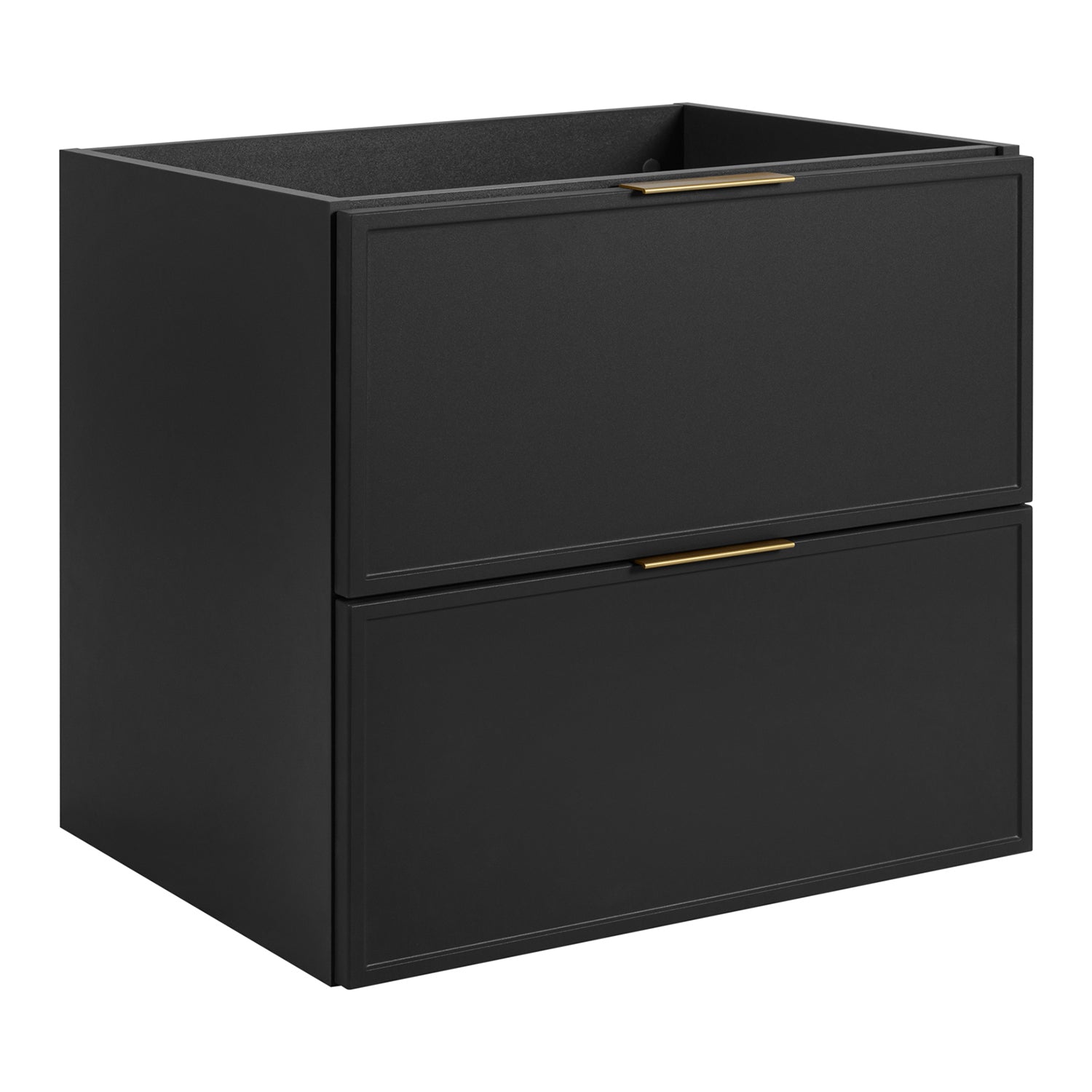 Simple Modern 2 Drawer Bathroom Cabinet Vanity Unit 60cm - Anthracite
