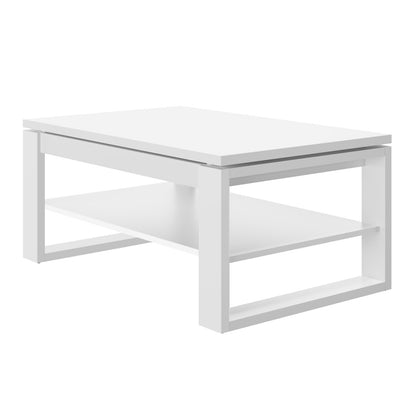 NUO Lift Top Coffee Table Contemporary Style - White Matt