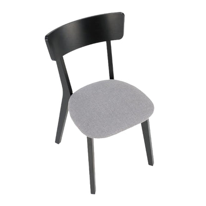 Tor Wooden Chair Retro Scandinavian Style - Black