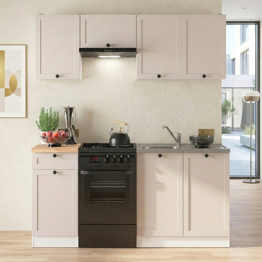 Summer 5 Unit Kitchen Cabinets Set 180cm - Cashmere Matt