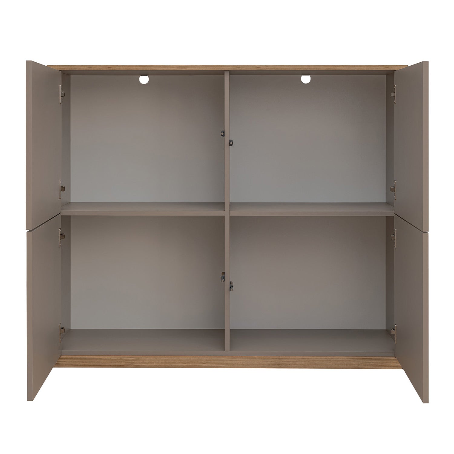 Complex Sideboard with Storage Modern Style - Grey