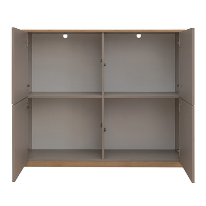 Complex Sideboard with Storage Modern Style - Grey