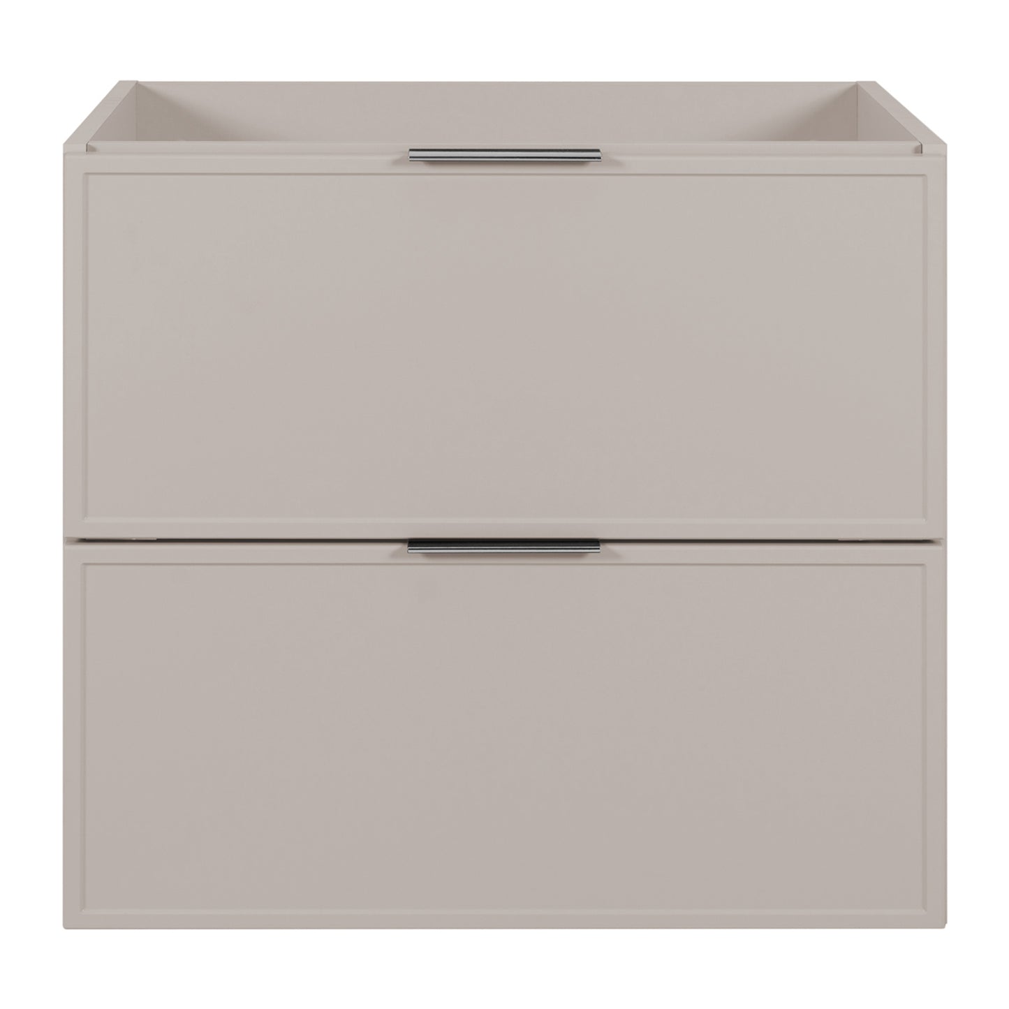 Simple Modern 4 Drawer Bathroom Cabinet Vanity Unit 120cm with Worktop - Cashmere