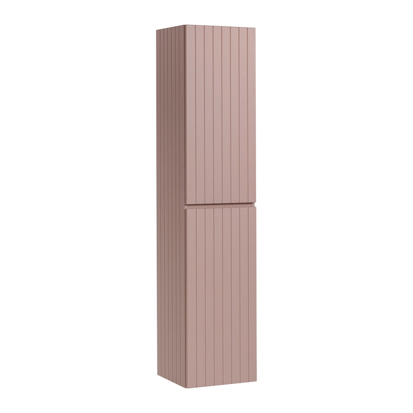 Iconic 2 Door Tall Wall Mounted Bathroom Cabinet - Rose