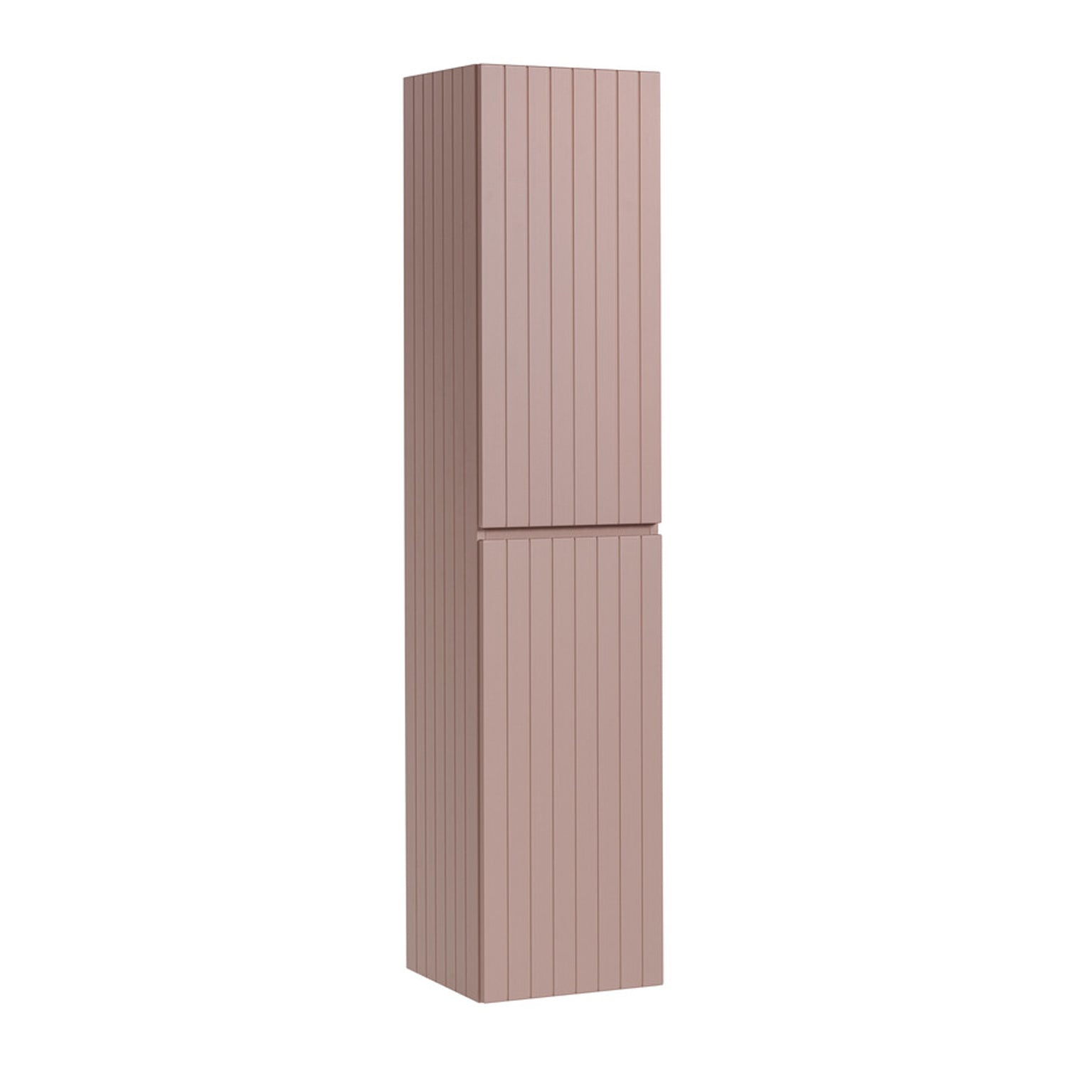 Iconic 2 Door Tall Wall Mounted Bathroom Cabinet - Rose