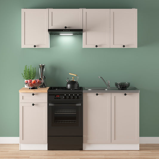 Summer 5 Unit Kitchen Cabinets Set 170cm - Cashmere Matt