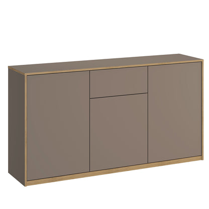 Complex Sideboard with Storage and Drawer Modern Style - Grey