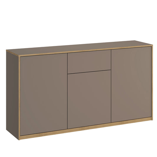 Complex Sideboard with Storage and Drawer Modern Style - Grey