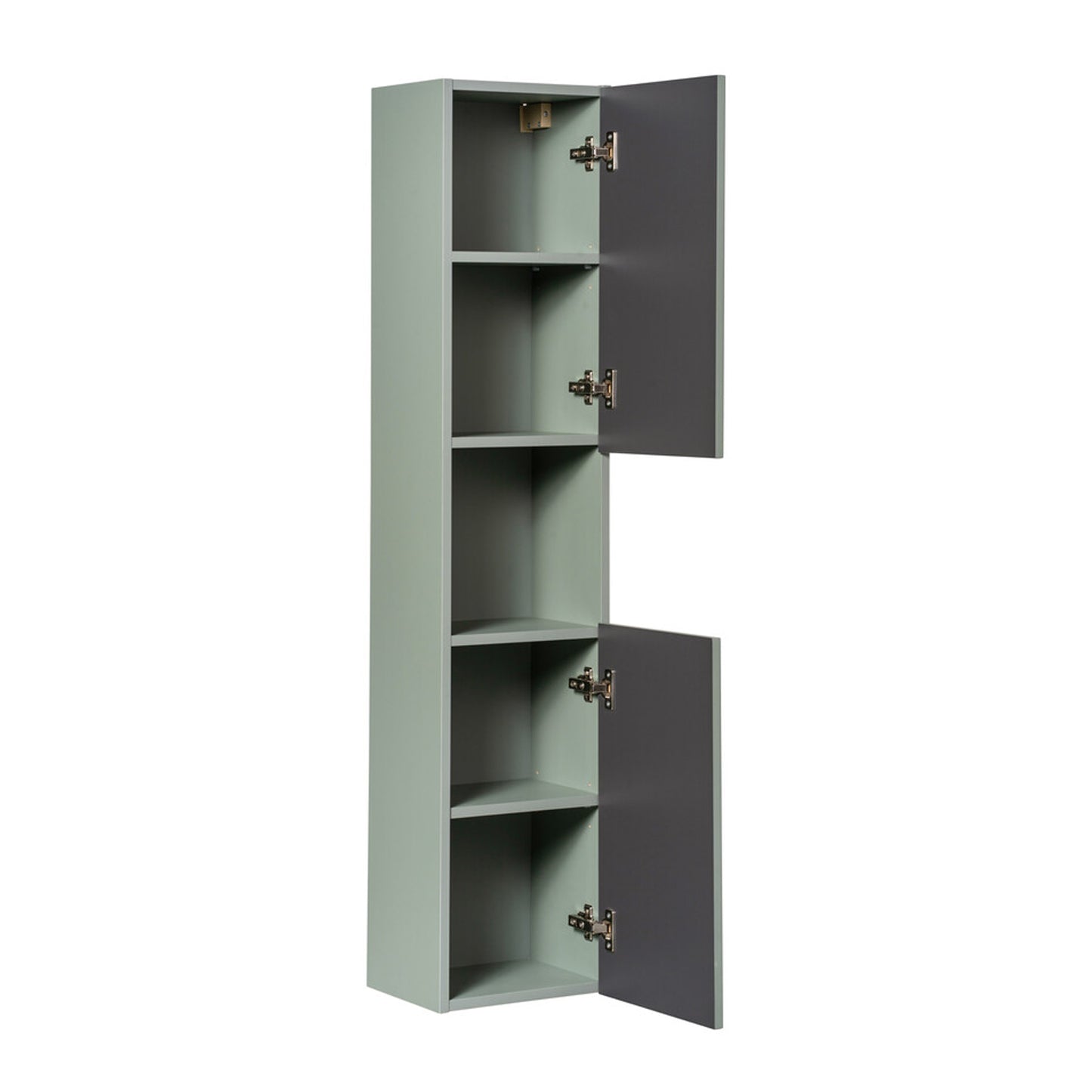 Line Reed 2 Door Tall Bathroom Cabinet - Sage