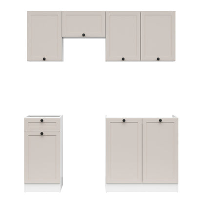 Summer 5 Unit Kitchen Cabinets Set 170cm - Cashmere Matt