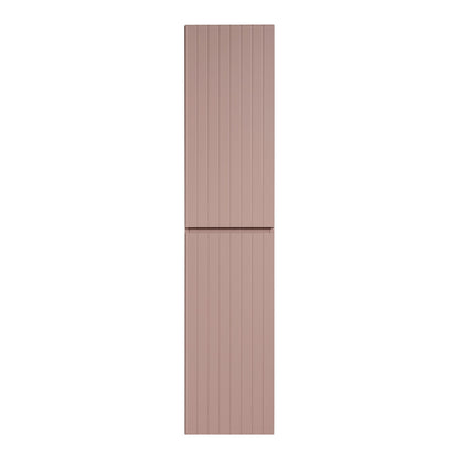 Iconic 2 Door Tall Wall Mounted Bathroom Cabinet - Rose