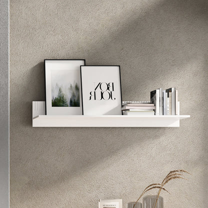 Velutto Shelf Contemporary Style - White / Evoke Oak