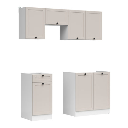 Summer 5 Unit Kitchen Cabinets Set 170cm - Cashmere Matt