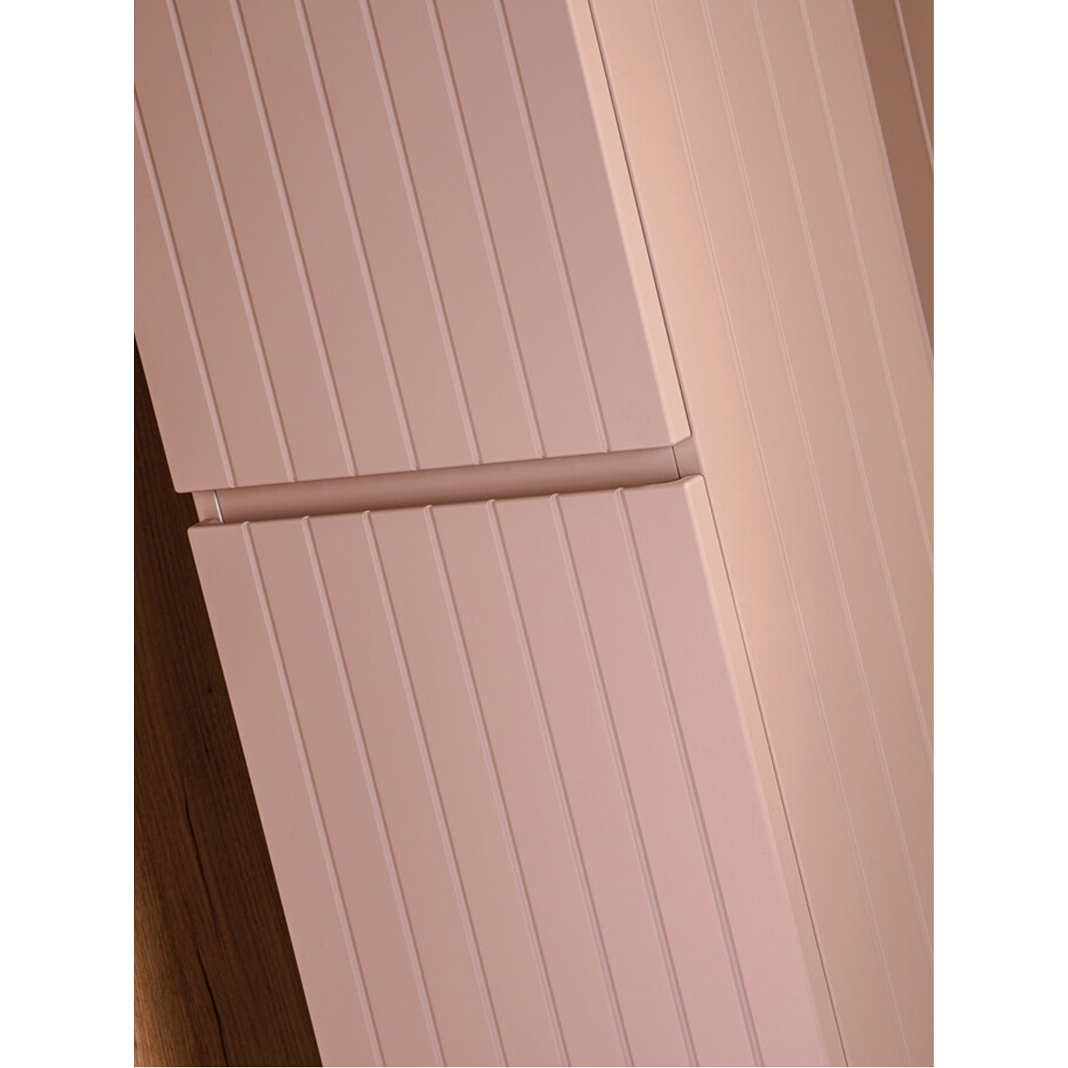Iconic 2 Door Tall Wall Mounted Bathroom Cabinet - Rose