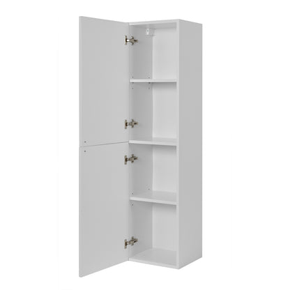 Gusto Scandi Style Tall Bathroom Wall Cabinet - White