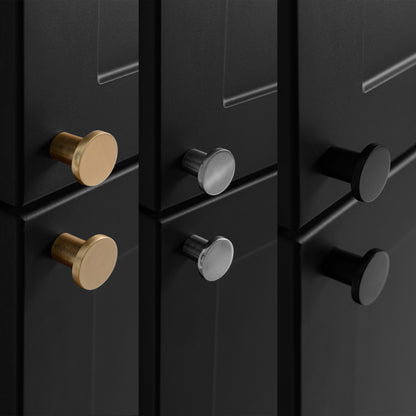 Gusto Scandi Style Tall Bathroom Wall Cabinet - Black