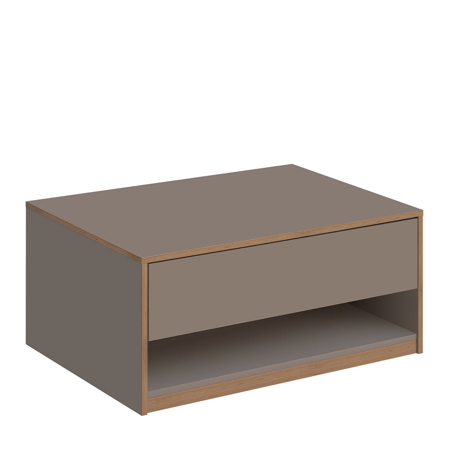 Complex Coffee Table with Drawer Modern Style - Grey
