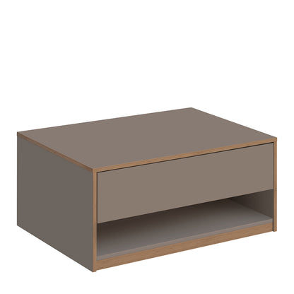Complex Coffee Table with Drawer Modern Style - Grey