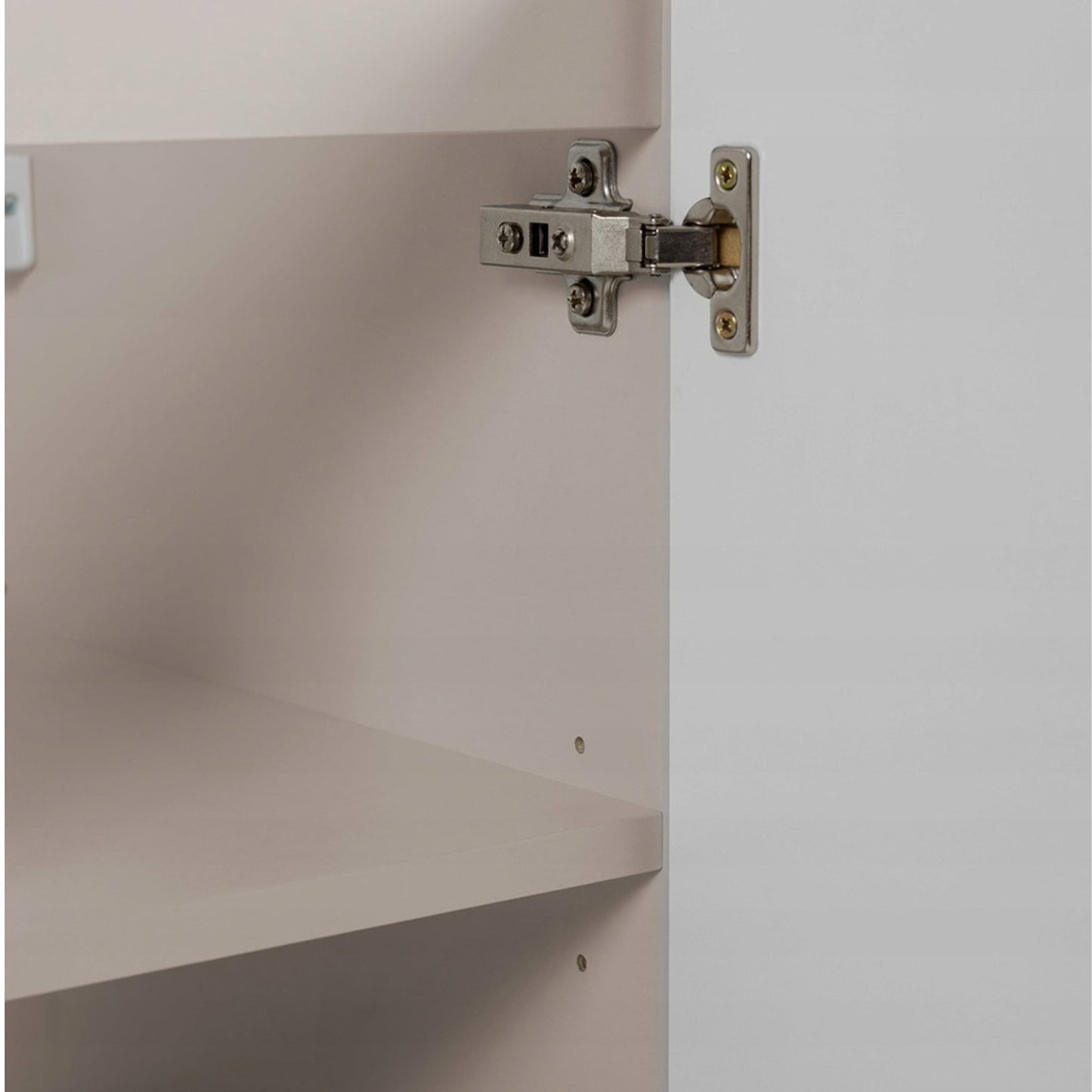 Flow 1 Door Fluted Bathroom Vanity Cabinet 40cm - Cashmere