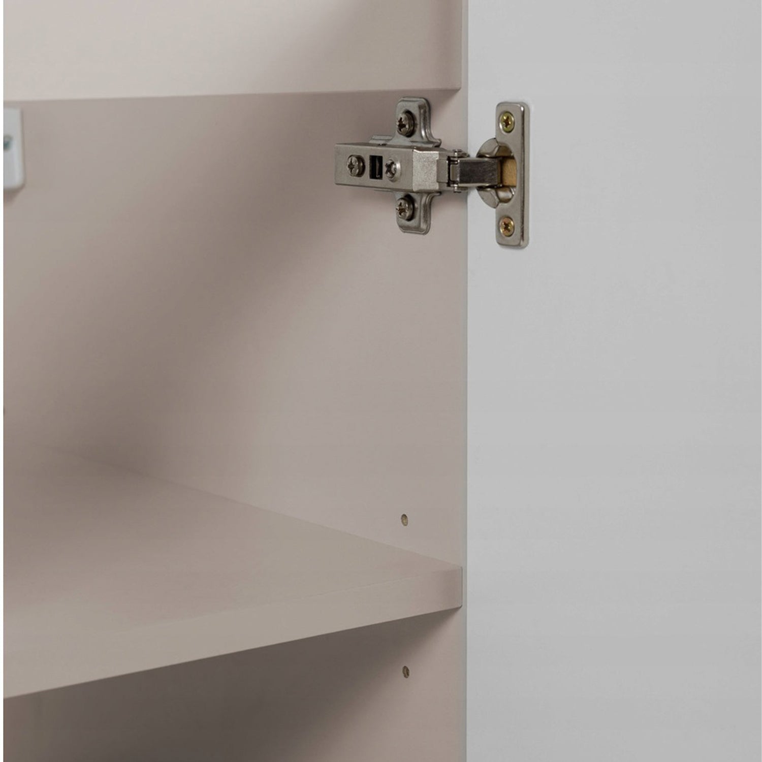 Flow 1 Door Fluted Bathroom Vanity Cabinet 40cm - Cashmere