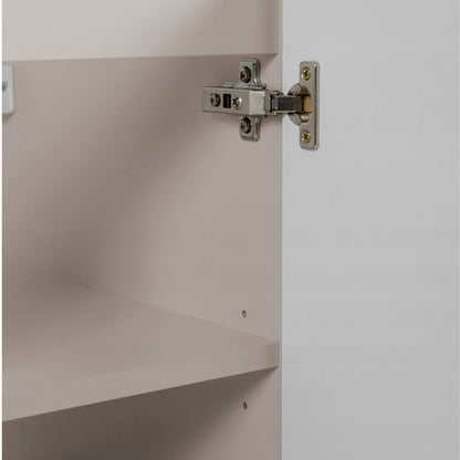 Flow 1 Door Fluted Bathroom Vanity Cabinet 40cm - Cashmere