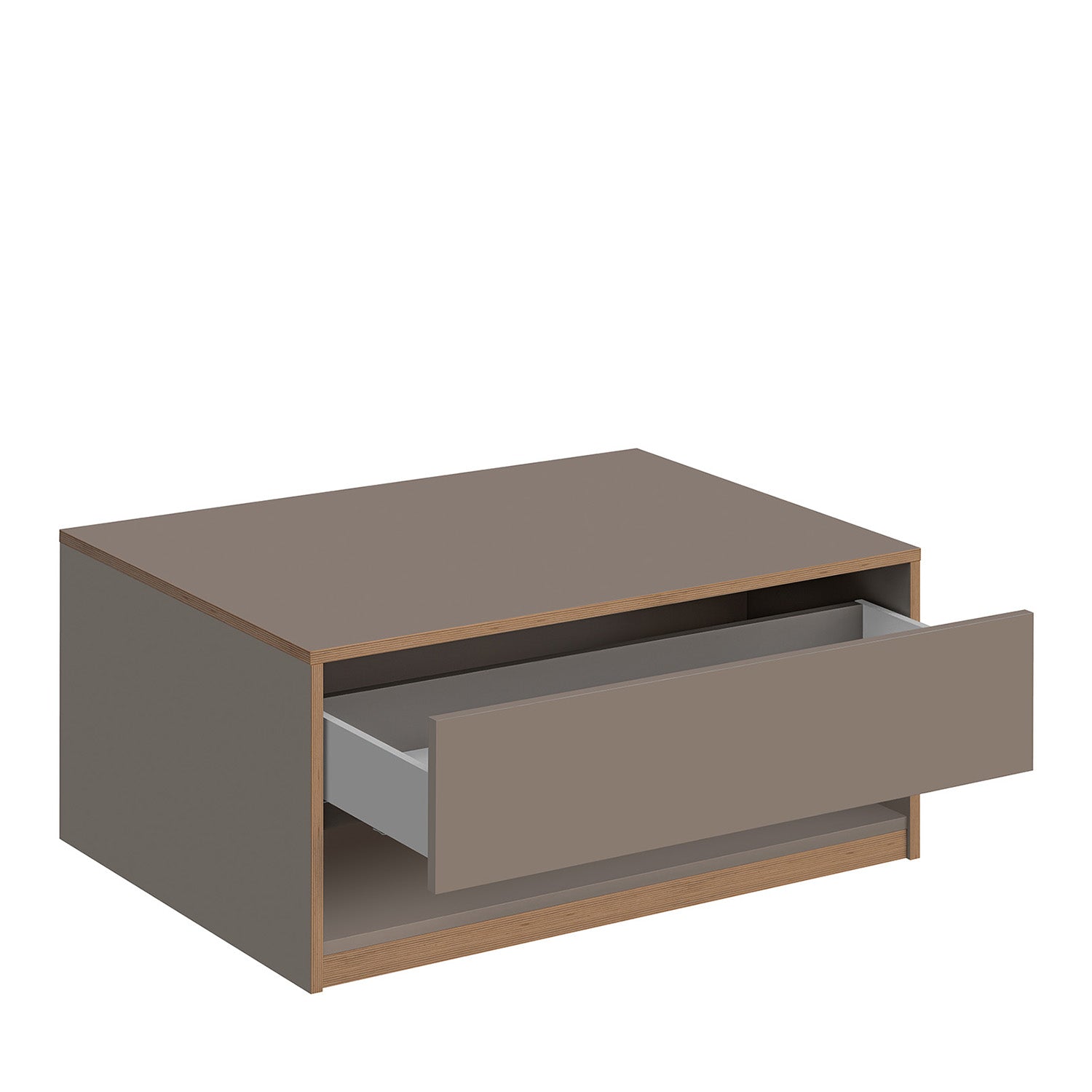 Complex Coffee Table with Drawer Modern Style - Grey