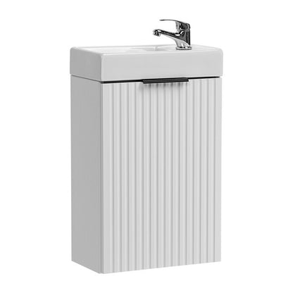 Agis Compact Bathroom Vanity 40cm Cabinet with Basin - White